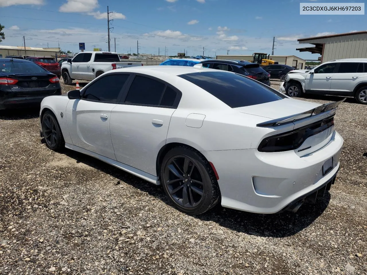 2019 Dodge Charger Scat Pack VIN: 2C3CDXGJ6KH697203 Lot: 56610164