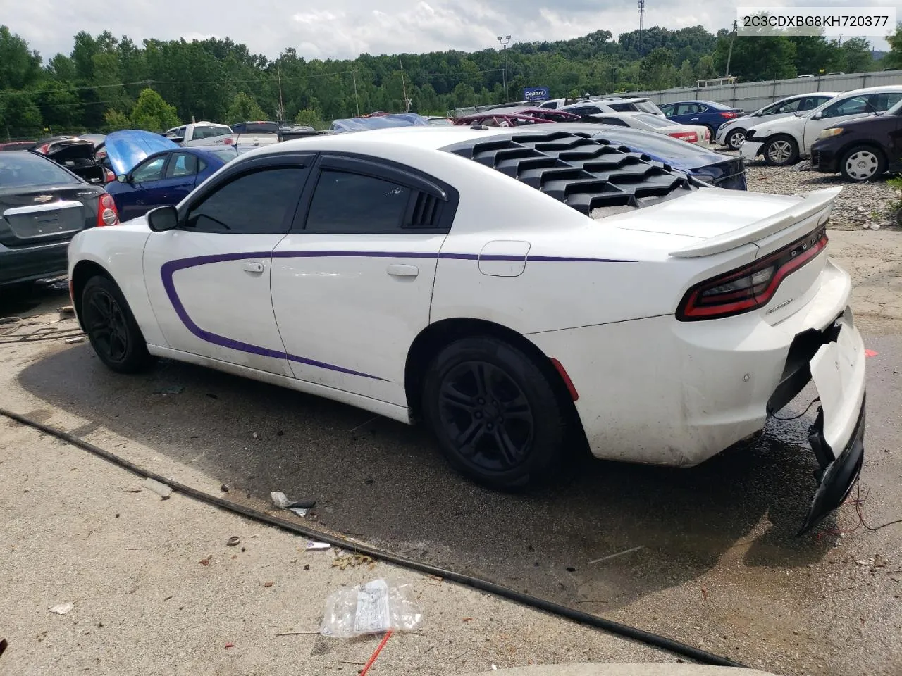 2019 Dodge Charger Sxt VIN: 2C3CDXBG8KH720377 Lot: 57220534