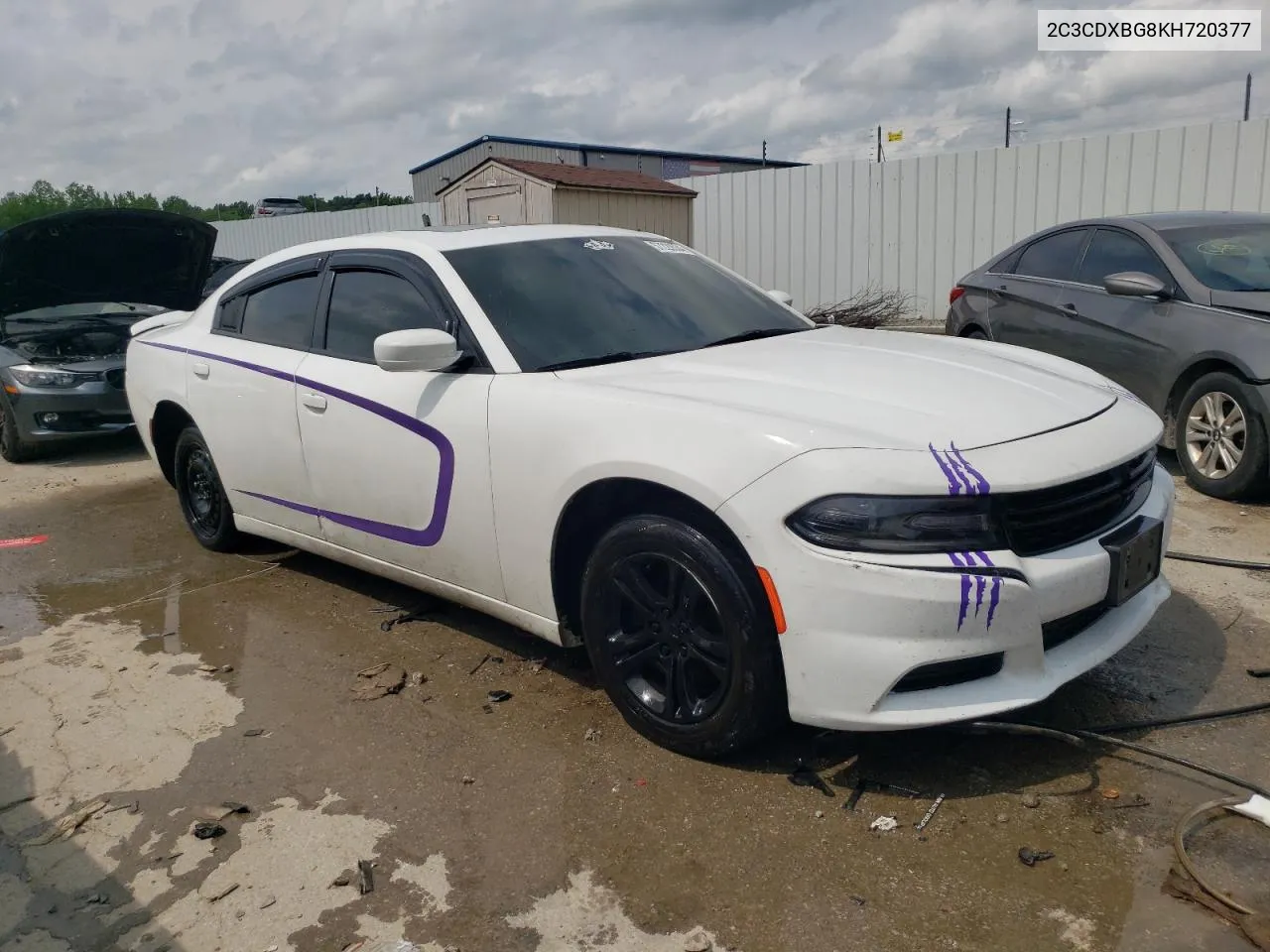 2019 Dodge Charger Sxt VIN: 2C3CDXBG8KH720377 Lot: 57220534