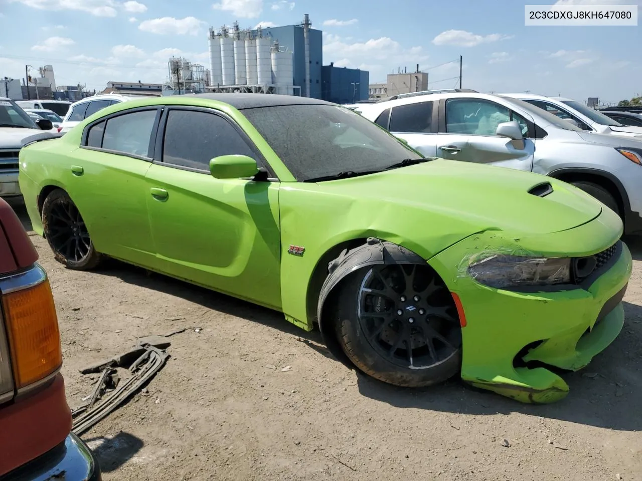 2019 Dodge Charger Scat Pack VIN: 2C3CDXGJ8KH647080 Lot: 58229104