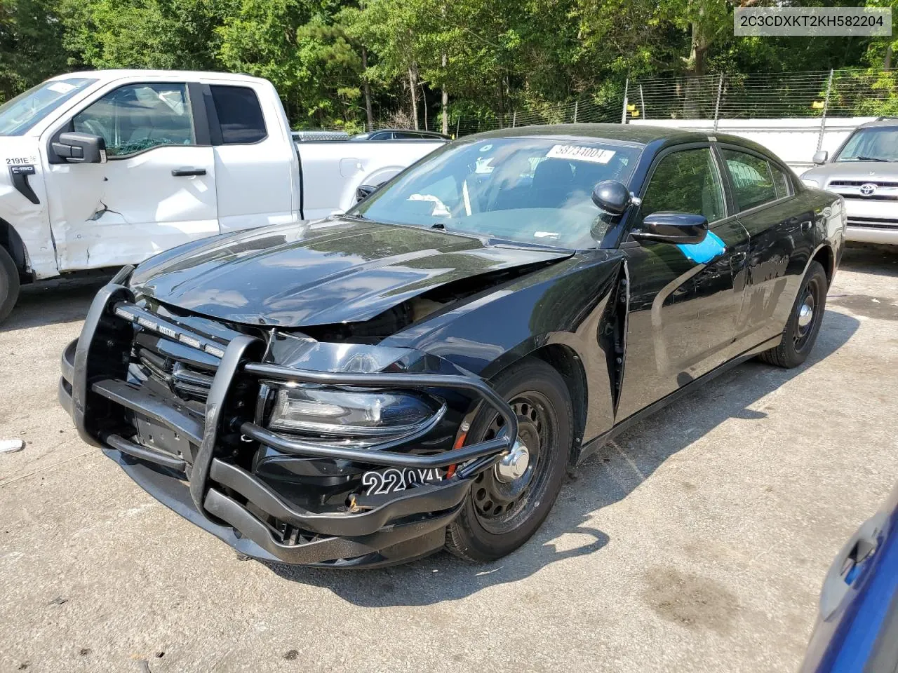 2019 Dodge Charger Police VIN: 2C3CDXKT2KH582204 Lot: 58734004