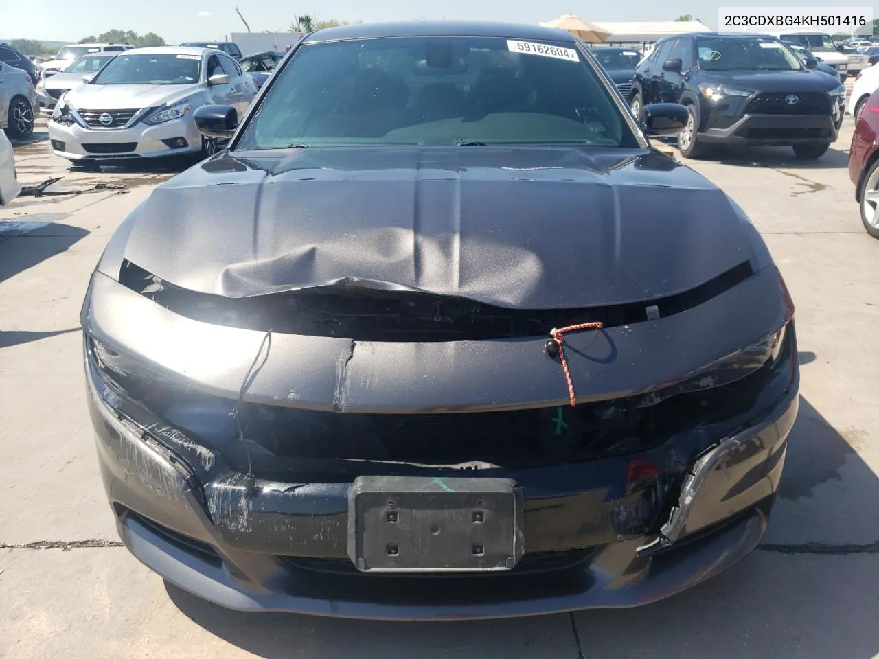 2019 Dodge Charger Sxt VIN: 2C3CDXBG4KH501416 Lot: 59162604