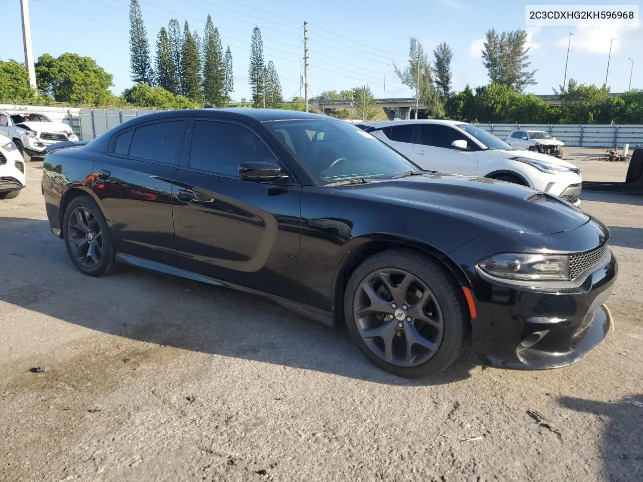 2019 Dodge Charger Gt VIN: 2C3CDXHG2KH596968 Lot: 59637034