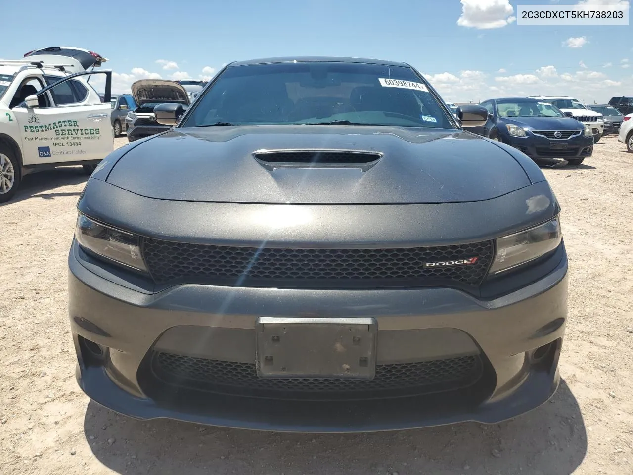 2019 Dodge Charger R/T VIN: 2C3CDXCT5KH738203 Lot: 60398744