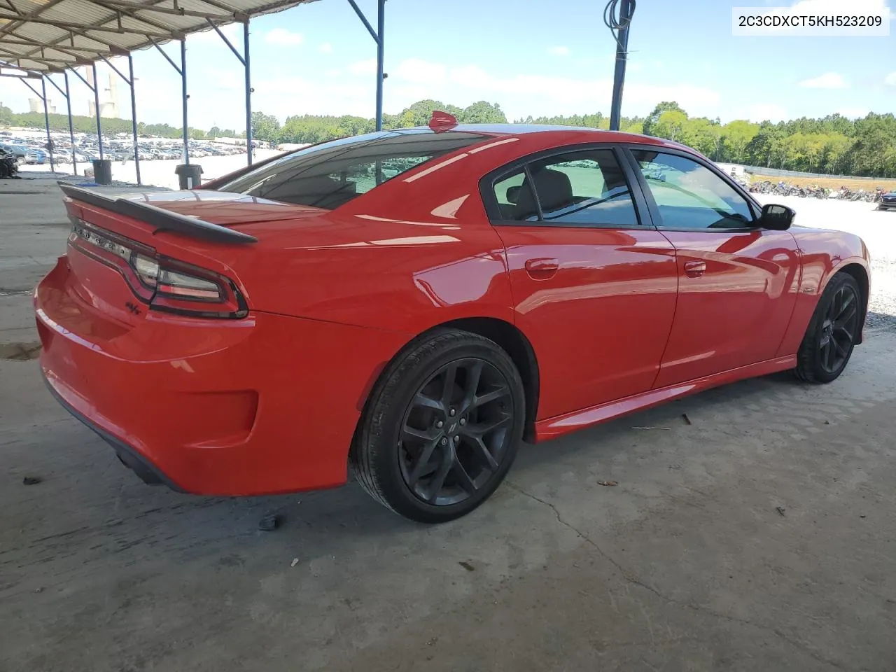 2019 Dodge Charger R/T VIN: 2C3CDXCT5KH523209 Lot: 60499294