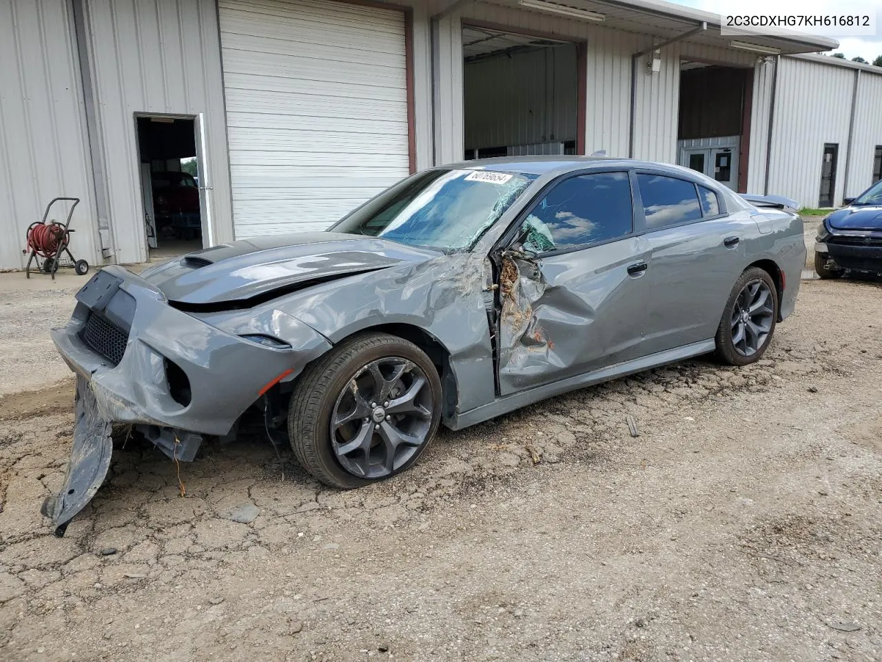 2019 Dodge Charger Gt VIN: 2C3CDXHG7KH616812 Lot: 60769654