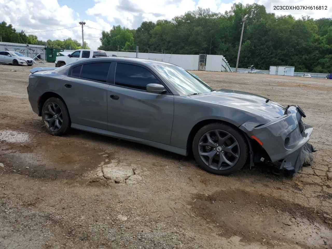 2019 Dodge Charger Gt VIN: 2C3CDXHG7KH616812 Lot: 60769654