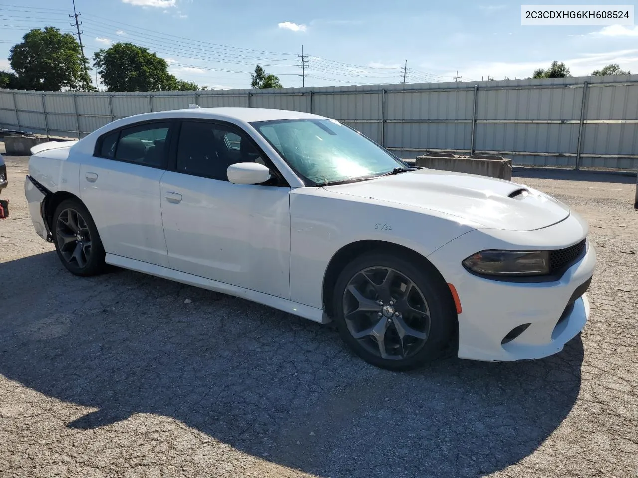 2019 Dodge Charger Gt VIN: 2C3CDXHG6KH608524 Lot: 61214264