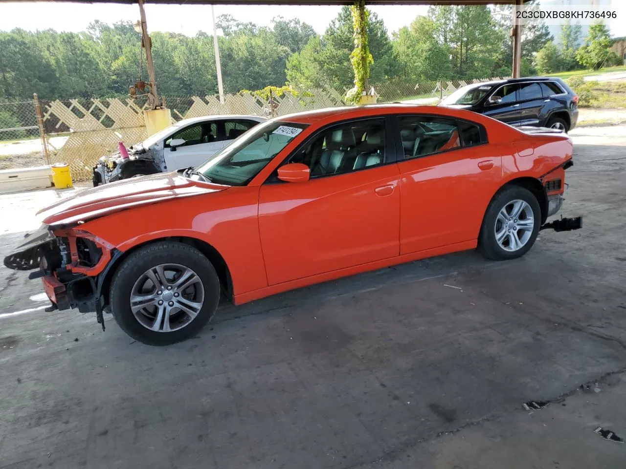 2019 Dodge Charger Sxt VIN: 2C3CDXBG8KH736496 Lot: 61431294