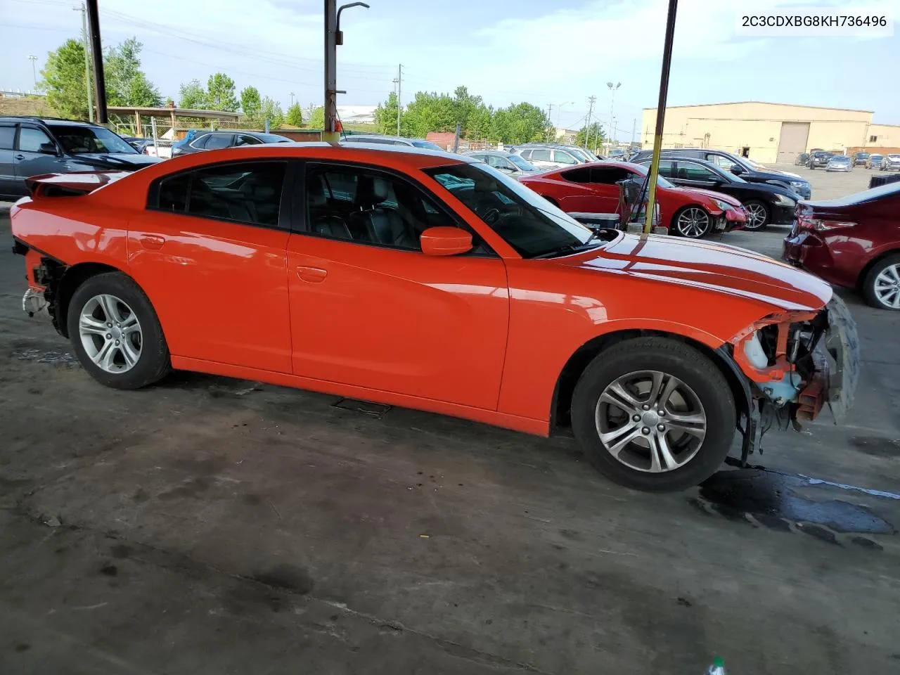 2019 Dodge Charger Sxt VIN: 2C3CDXBG8KH736496 Lot: 61431294