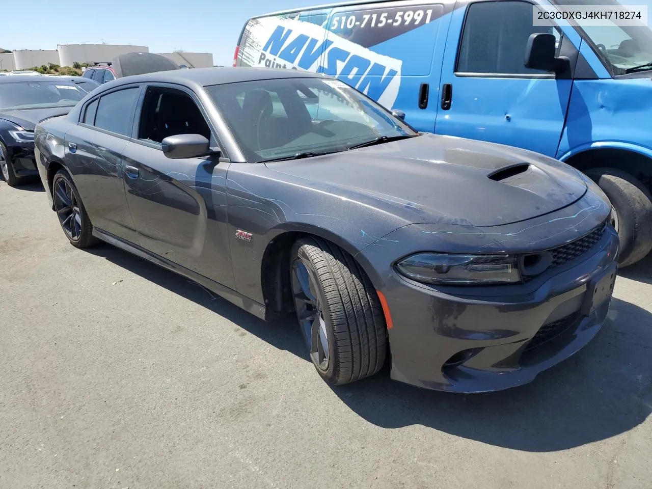 2019 Dodge Charger Scat Pack VIN: 2C3CDXGJ4KH718274 Lot: 61883384