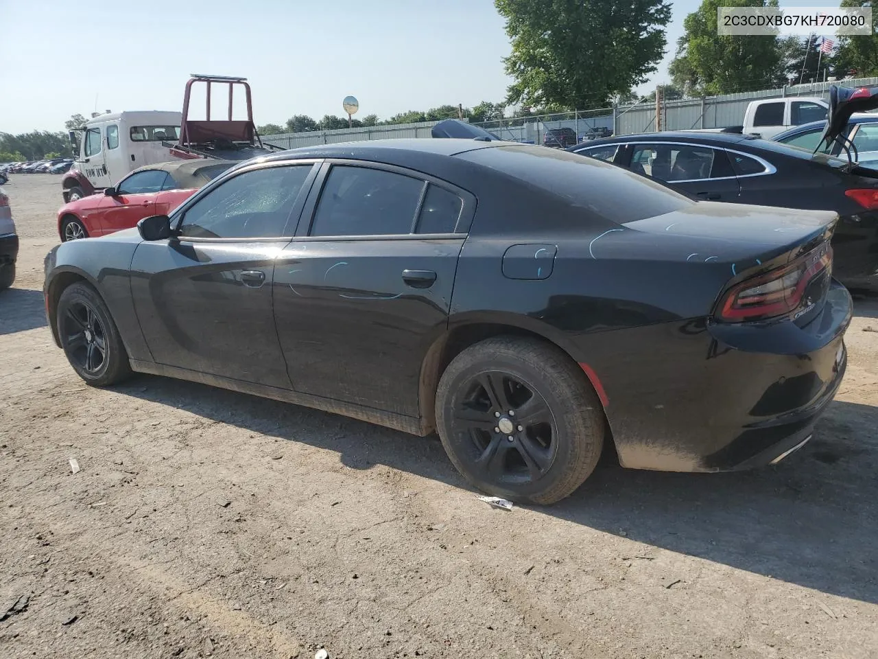 2019 Dodge Charger Sxt VIN: 2C3CDXBG7KH720080 Lot: 62125004