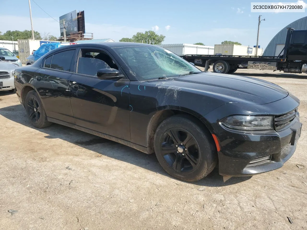 2019 Dodge Charger Sxt VIN: 2C3CDXBG7KH720080 Lot: 62125004