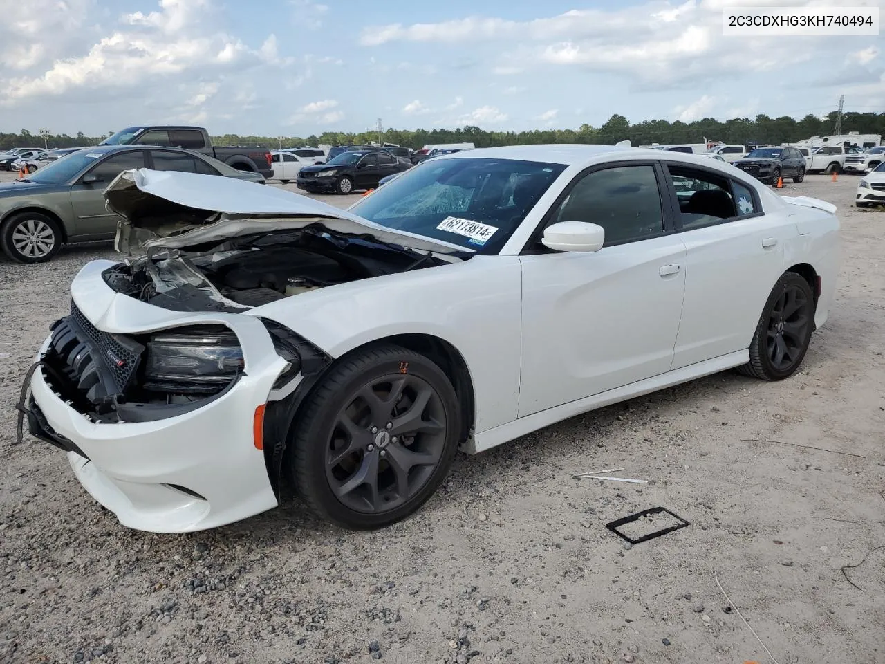 2C3CDXHG3KH740494 2019 Dodge Charger Gt