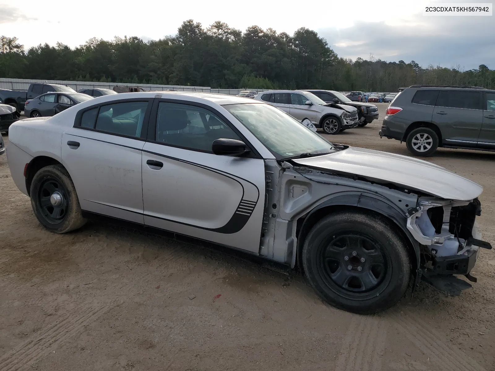 2019 Dodge Charger Police VIN: 2C3CDXAT5KH567942 Lot: 62188194