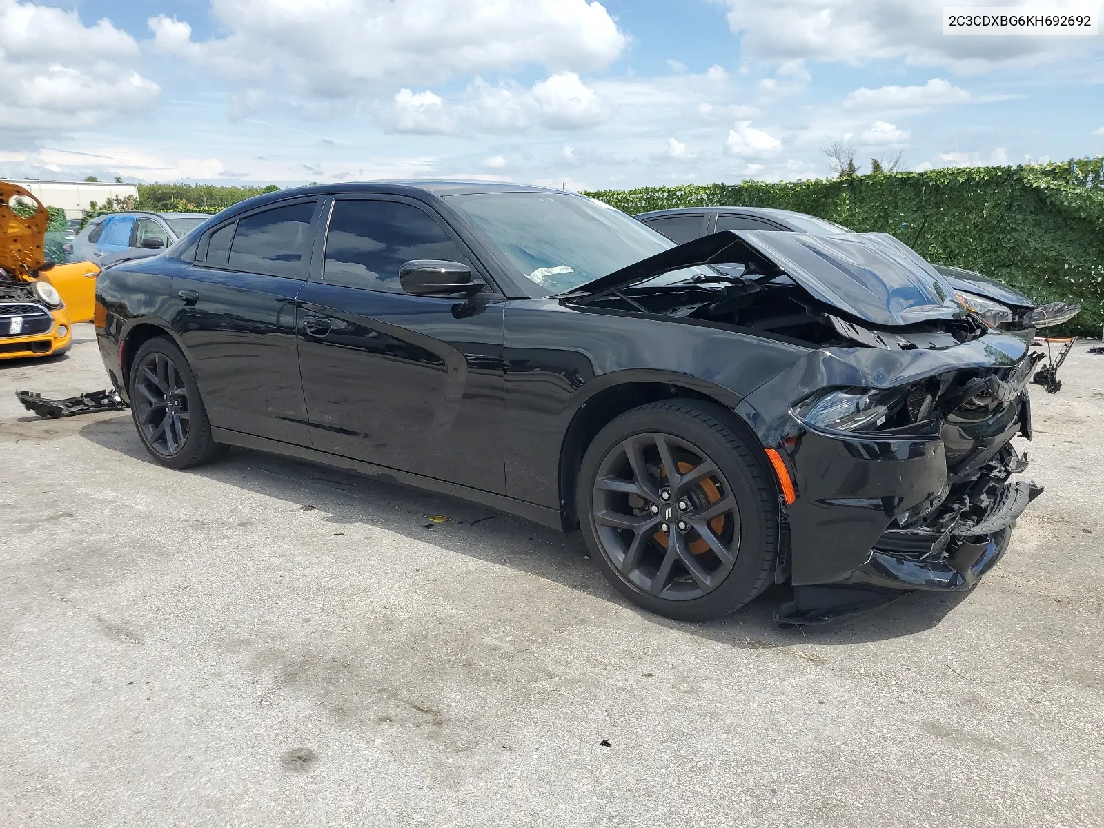 2019 Dodge Charger Sxt VIN: 2C3CDXBG6KH692692 Lot: 62360434