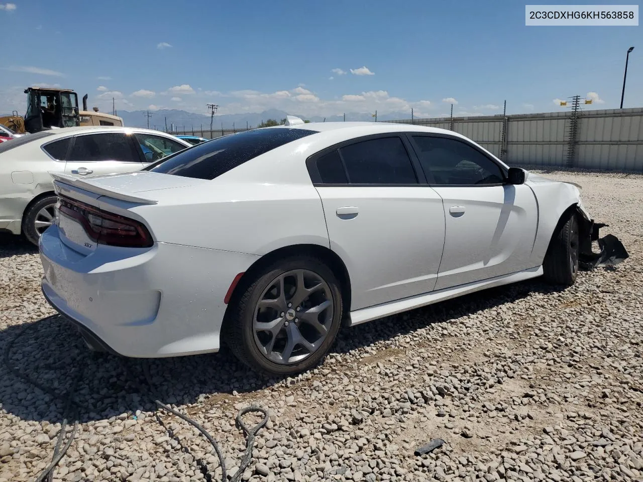 2019 Dodge Charger Gt VIN: 2C3CDXHG6KH563858 Lot: 64268944