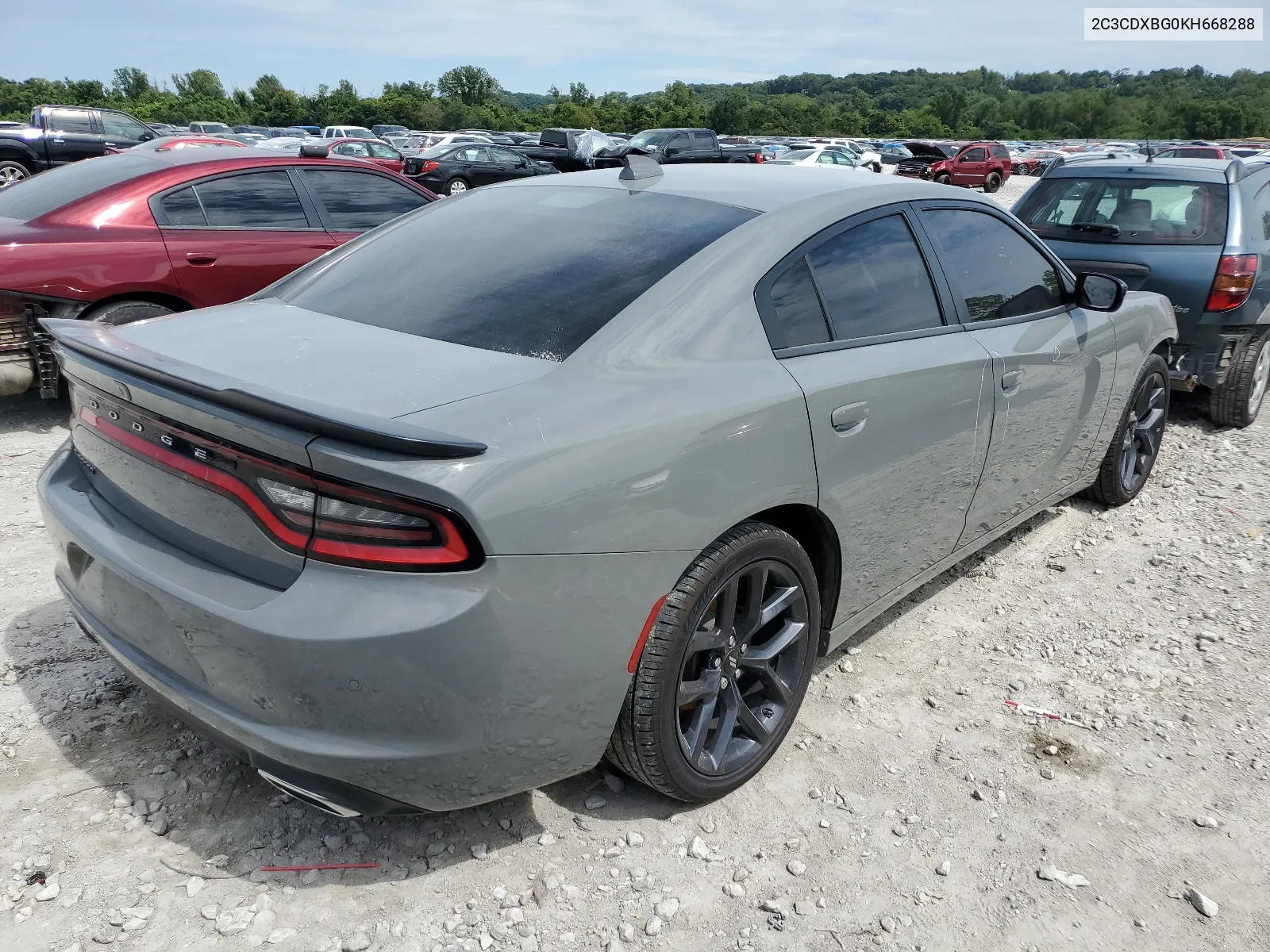 2019 Dodge Charger Sxt VIN: 2C3CDXBG0KH668288 Lot: 64492674