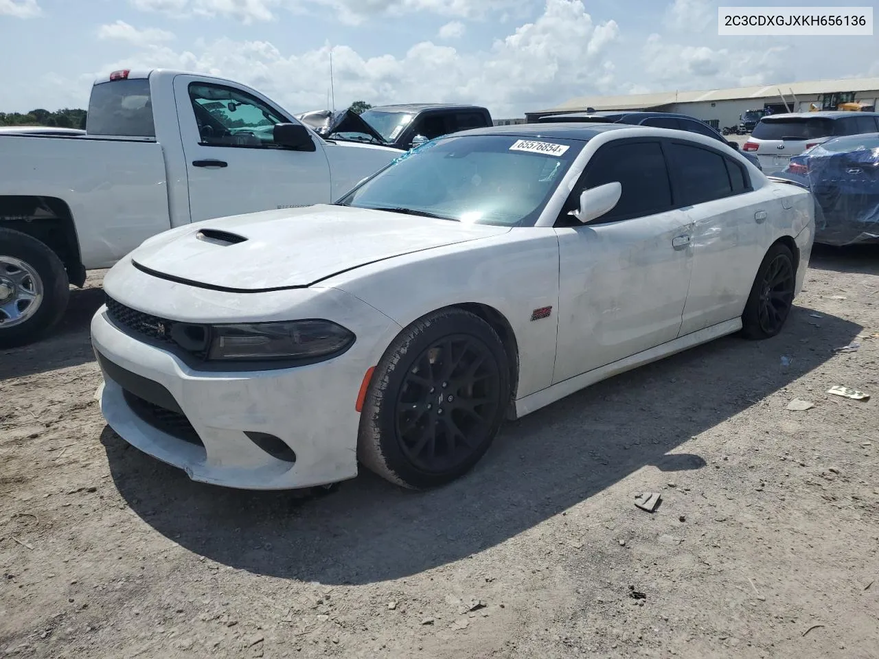 2019 Dodge Charger Scat Pack VIN: 2C3CDXGJXKH656136 Lot: 65576854