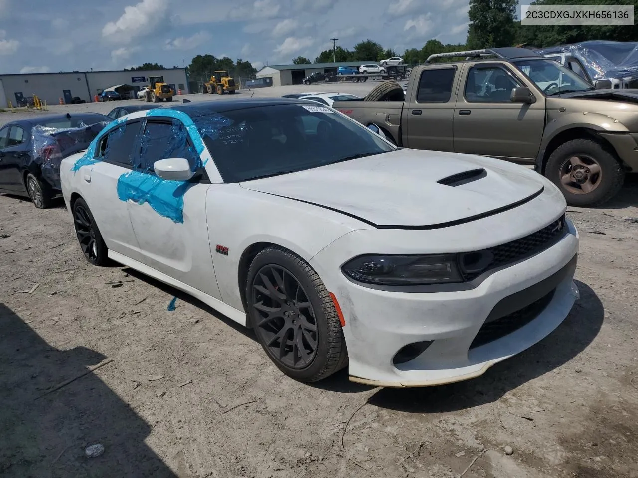 2019 Dodge Charger Scat Pack VIN: 2C3CDXGJXKH656136 Lot: 65576854