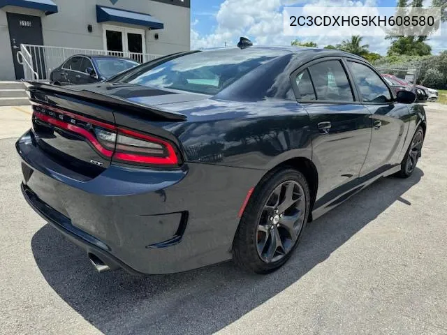 2019 Dodge Charger Gt VIN: 2C3CDXHG5KH608580 Lot: 66157244