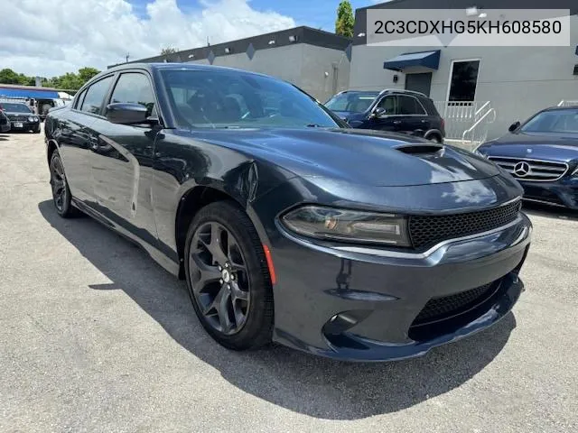 2019 Dodge Charger Gt VIN: 2C3CDXHG5KH608580 Lot: 66157244