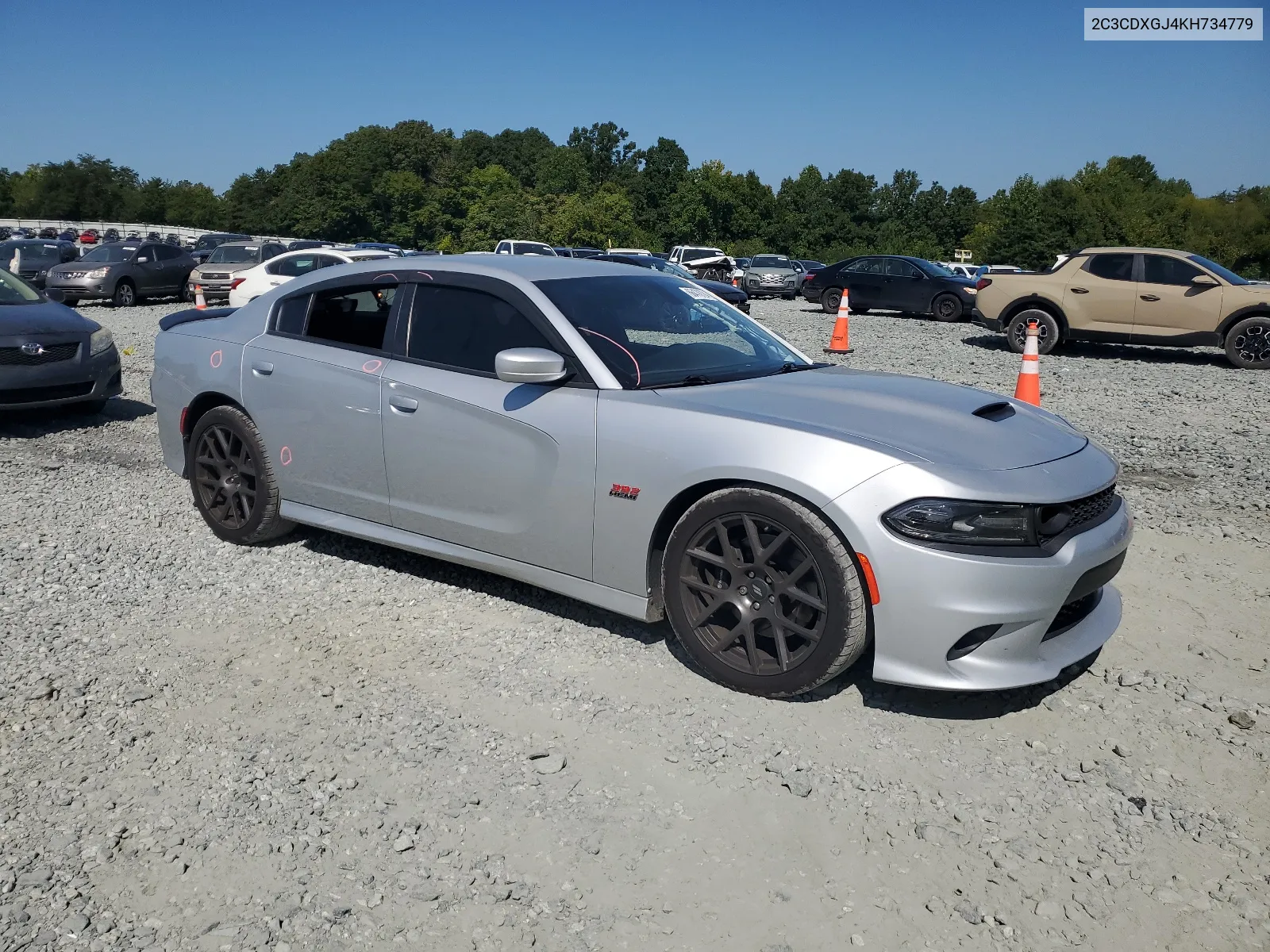 2019 Dodge Charger Scat Pack VIN: 2C3CDXGJ4KH734779 Lot: 66478724