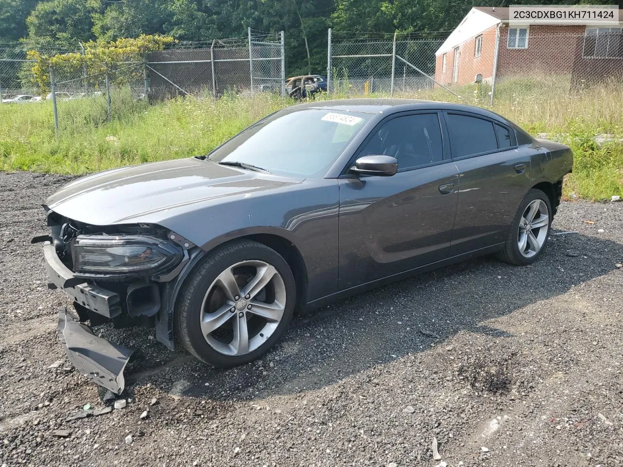 2019 Dodge Charger Sxt VIN: 2C3CDXBG1KH711424 Lot: 66814824