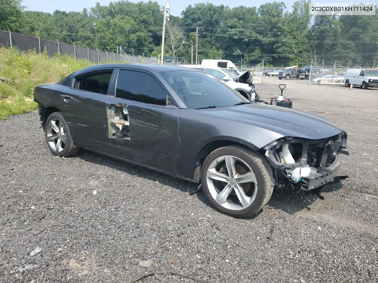 2019 Dodge Charger Sxt VIN: 2C3CDXBG1KH711424 Lot: 66814824