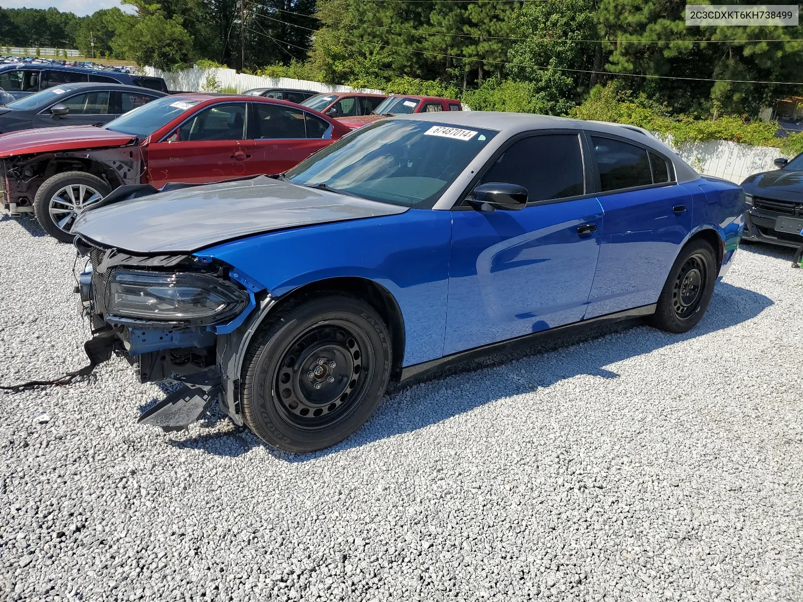 2019 Dodge Charger Police VIN: 2C3CDXKT6KH738499 Lot: 67487014