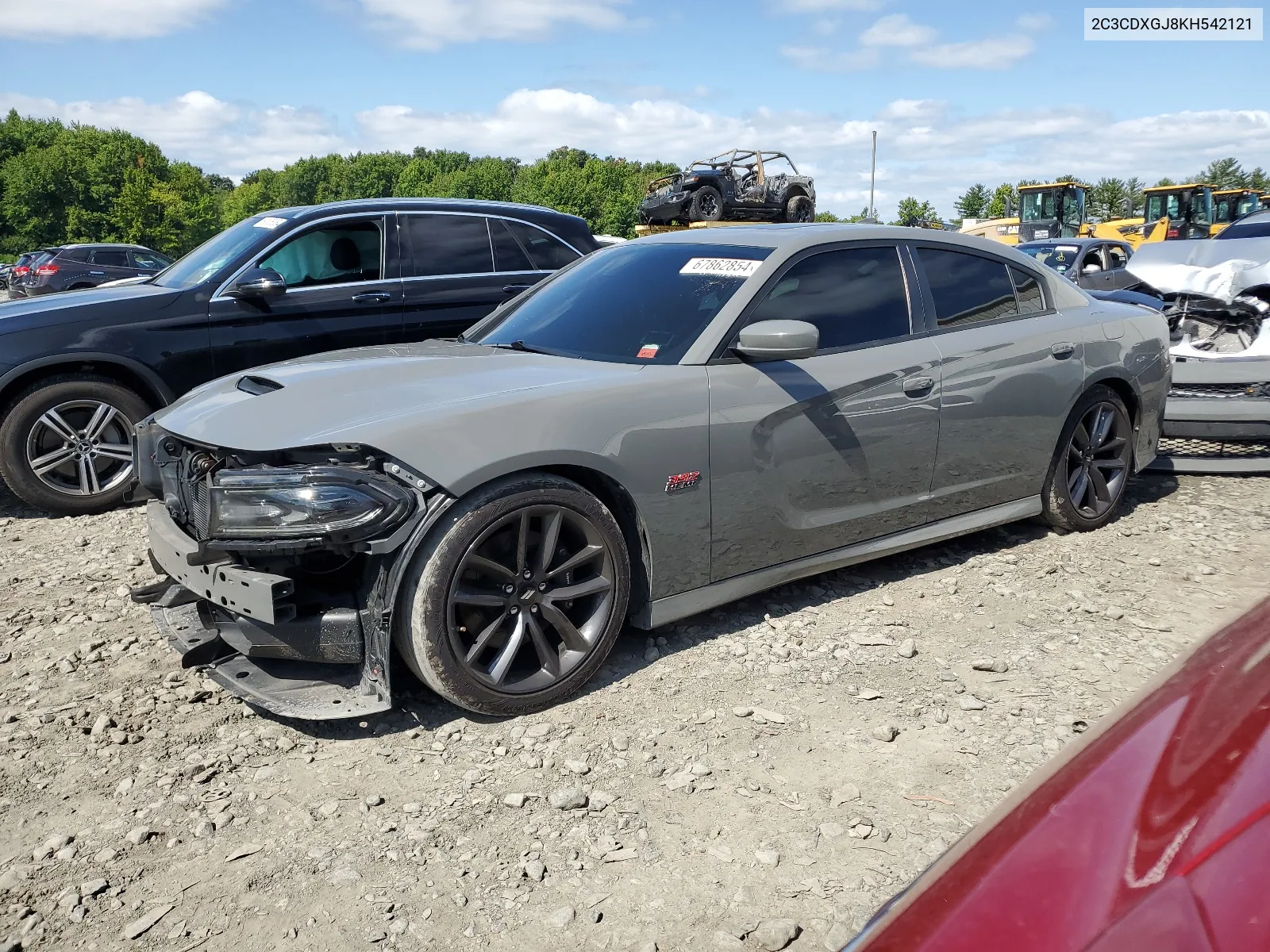 2019 Dodge Charger Scat Pack VIN: 2C3CDXGJ8KH542121 Lot: 67862854