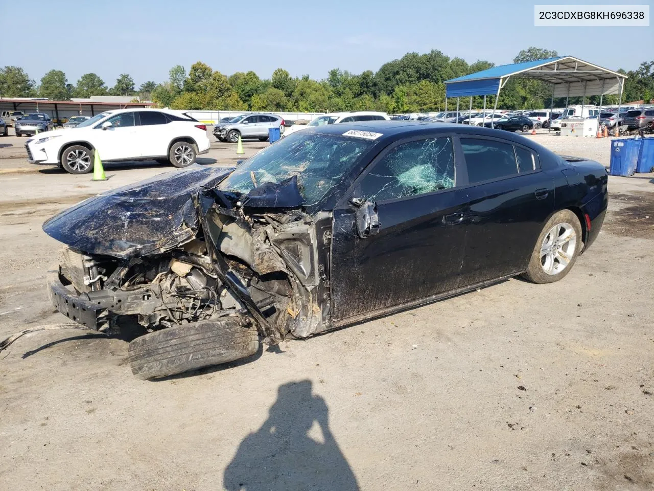 2019 Dodge Charger Sxt VIN: 2C3CDXBG8KH696338 Lot: 68275054