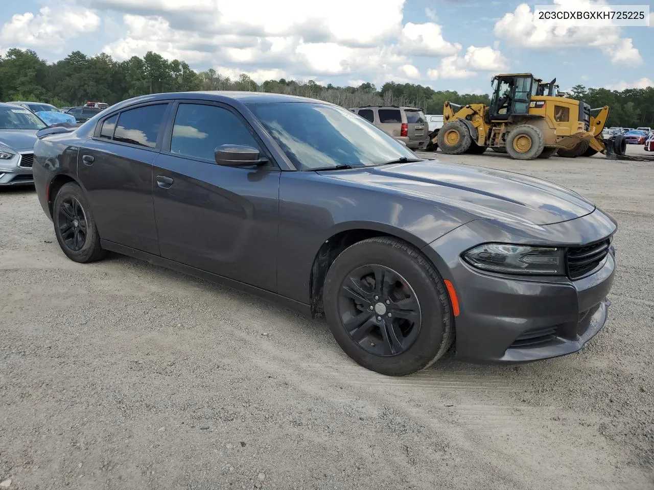 2019 Dodge Charger Sxt VIN: 2C3CDXBGXKH725225 Lot: 68307614