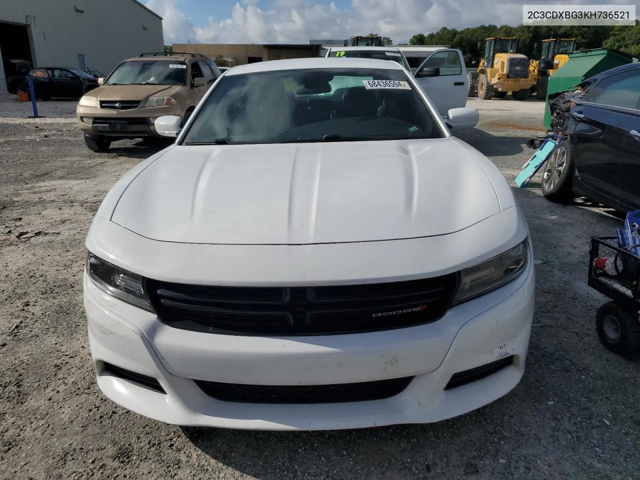 2019 Dodge Charger Sxt VIN: 2C3CDXBG3KH736521 Lot: 68436594