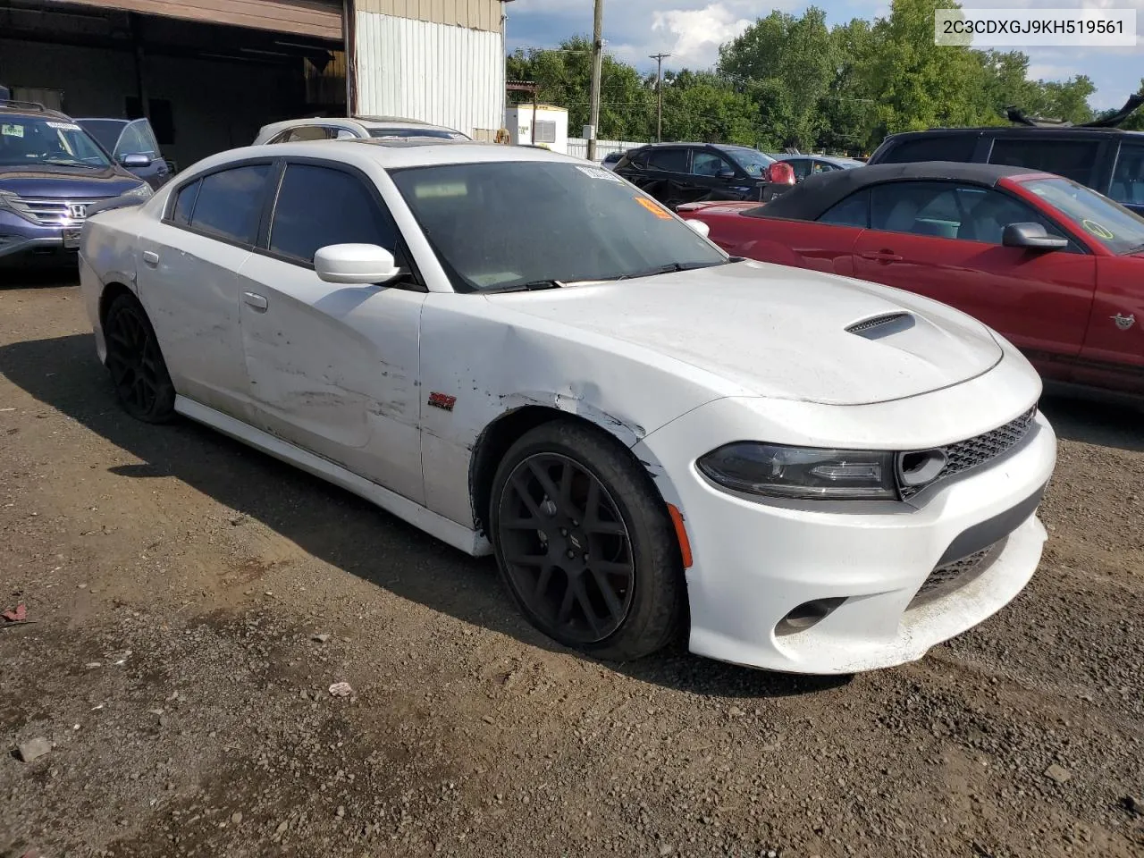 2019 Dodge Charger Scat Pack VIN: 2C3CDXGJ9KH519561 Lot: 68709934