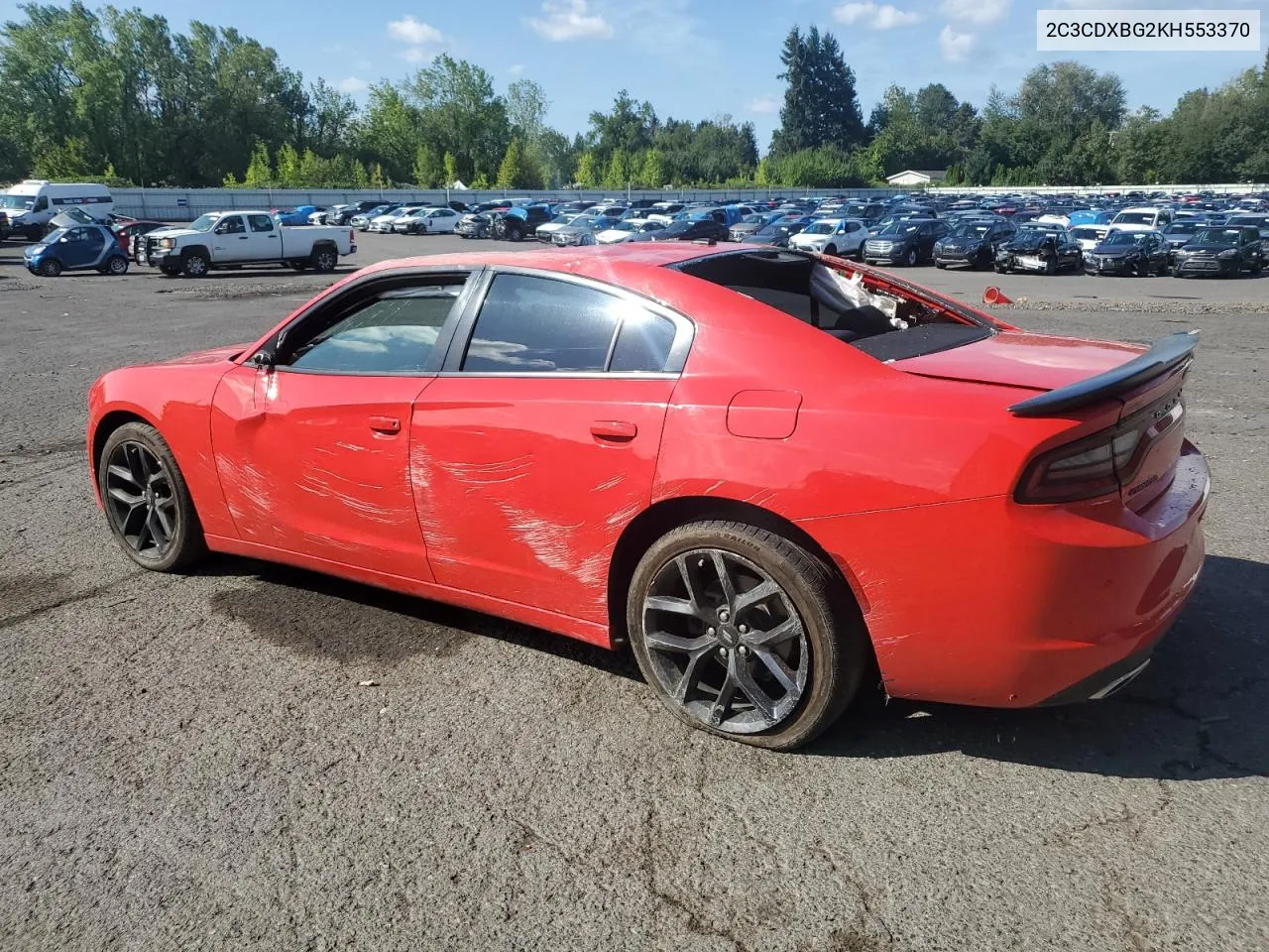 2019 Dodge Charger Sxt VIN: 2C3CDXBG2KH553370 Lot: 69037984