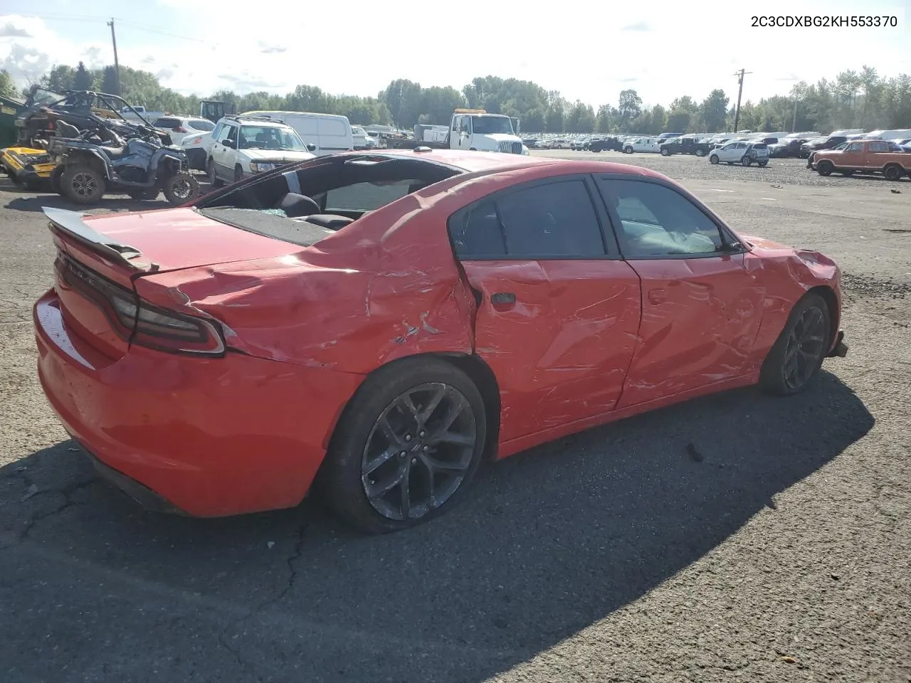 2019 Dodge Charger Sxt VIN: 2C3CDXBG2KH553370 Lot: 69037984