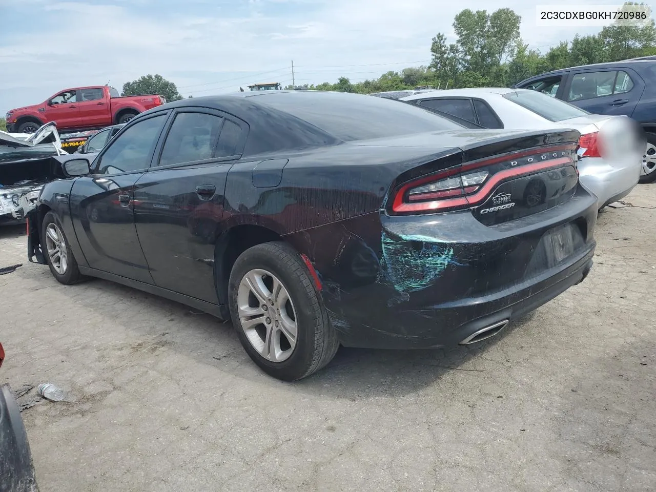 2019 Dodge Charger Sxt VIN: 2C3CDXBG0KH720986 Lot: 69109324