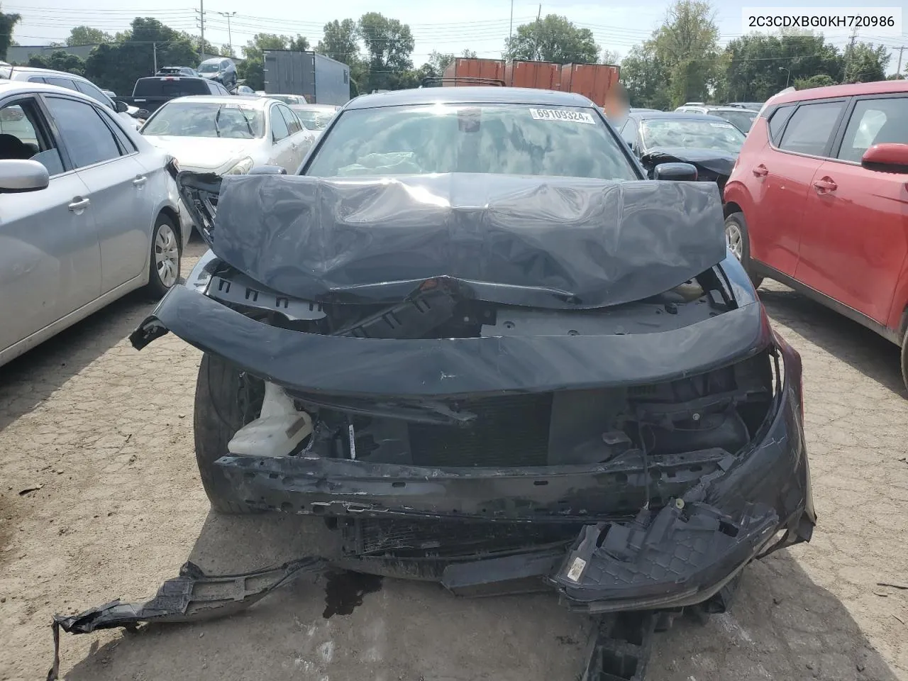 2019 Dodge Charger Sxt VIN: 2C3CDXBG0KH720986 Lot: 69109324