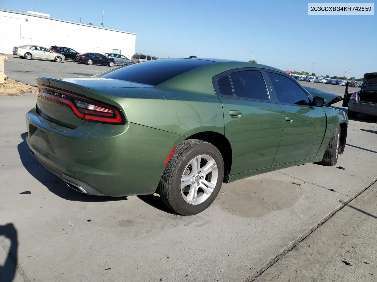 2019 Dodge Charger Sxt VIN: 2C3CDXBG4KH742859 Lot: 69137004