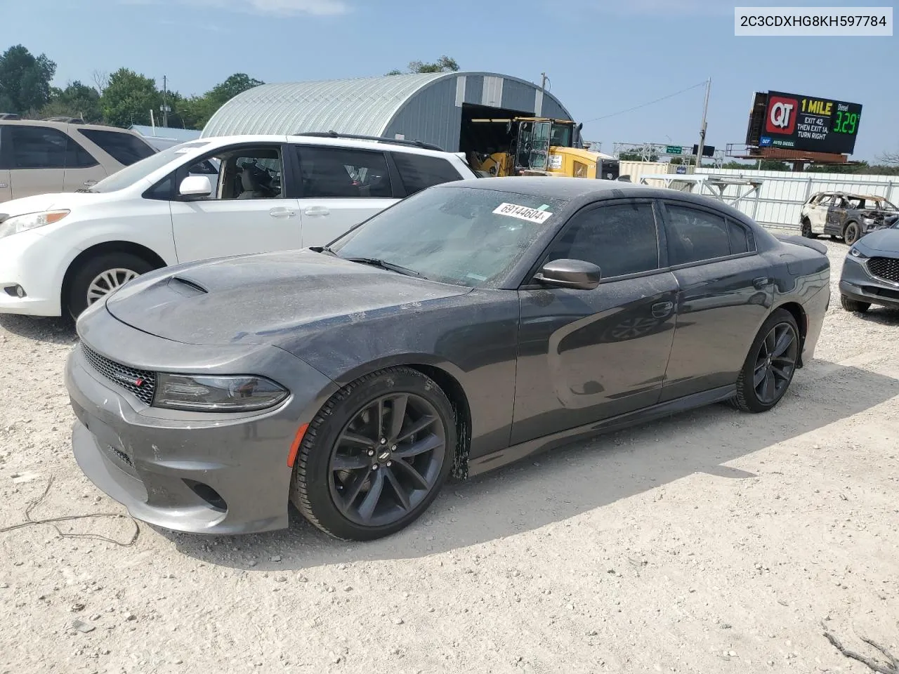 2019 Dodge Charger Gt VIN: 2C3CDXHG8KH597784 Lot: 69144604