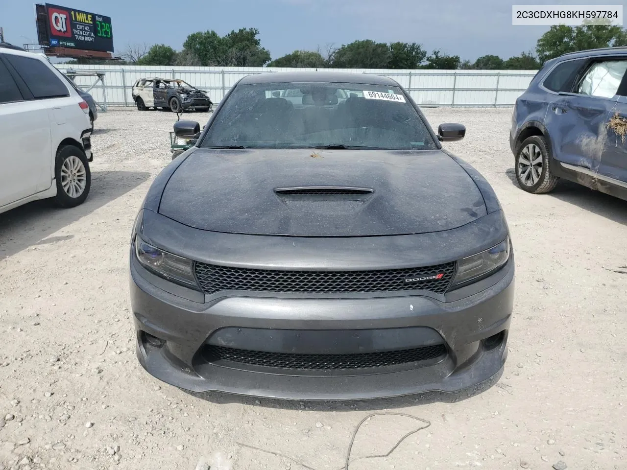 2019 Dodge Charger Gt VIN: 2C3CDXHG8KH597784 Lot: 69144604