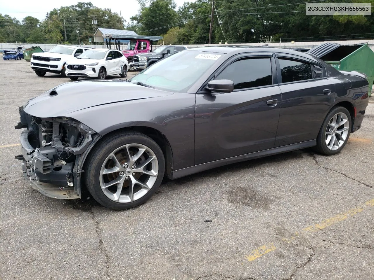 2019 Dodge Charger Gt VIN: 2C3CDXHG3KH656563 Lot: 69493724