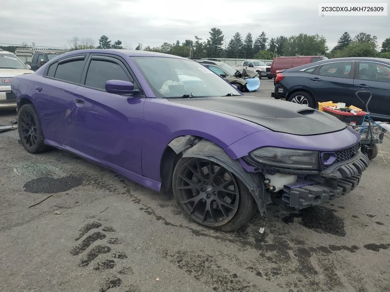 2019 Dodge Charger Scat Pack VIN: 2C3CDXGJ4KH726309 Lot: 69594084