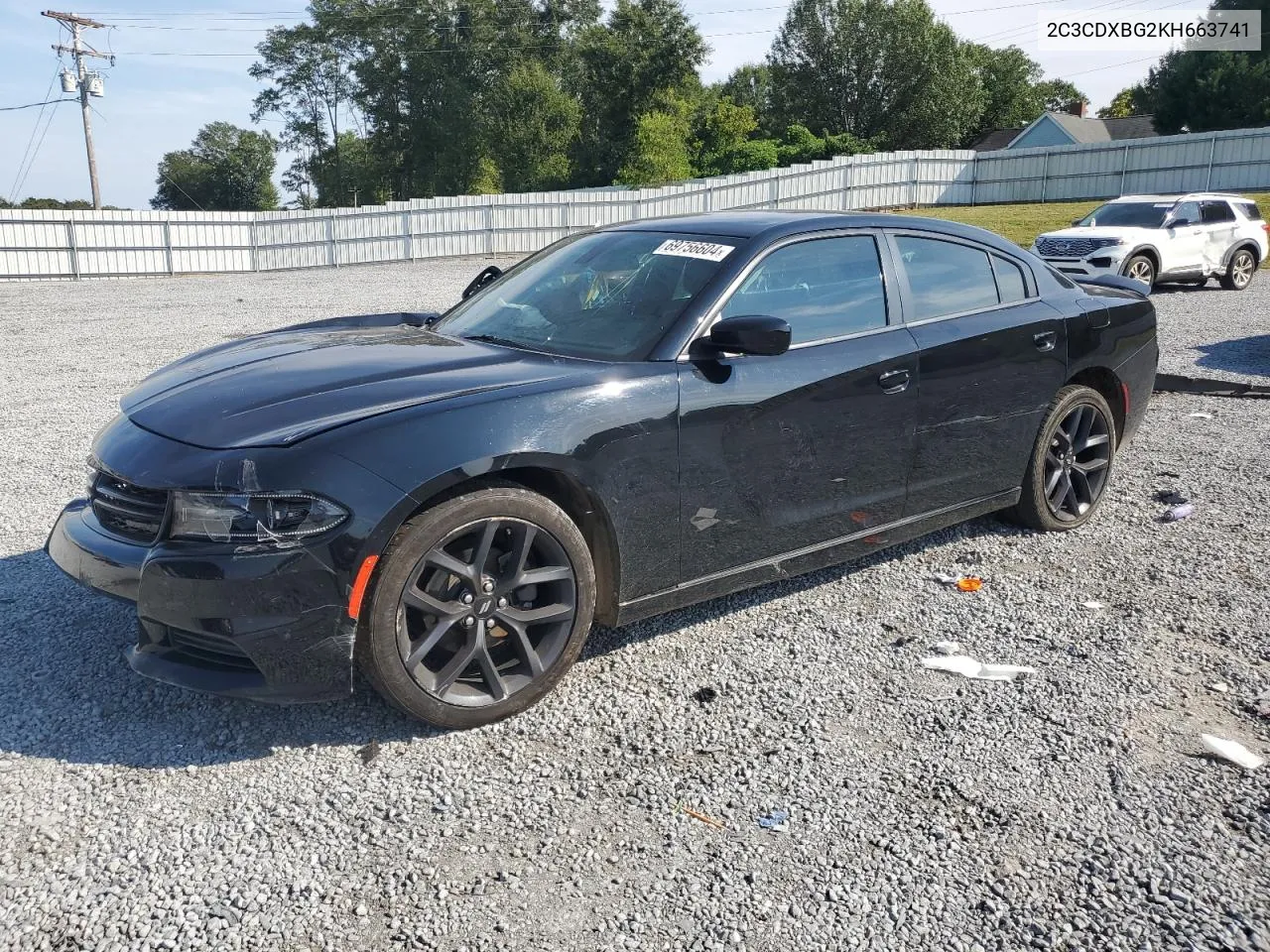 2C3CDXBG2KH663741 2019 Dodge Charger Sxt