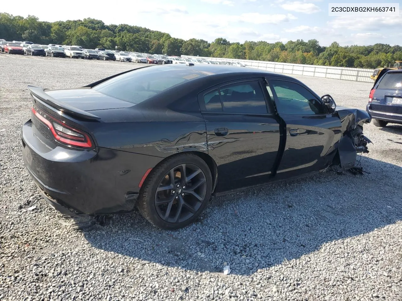 2019 Dodge Charger Sxt VIN: 2C3CDXBG2KH663741 Lot: 69756604