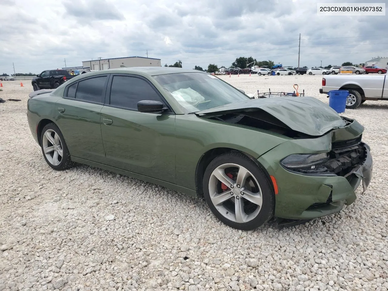 2019 Dodge Charger Sxt VIN: 2C3CDXBG1KH507352 Lot: 69759114