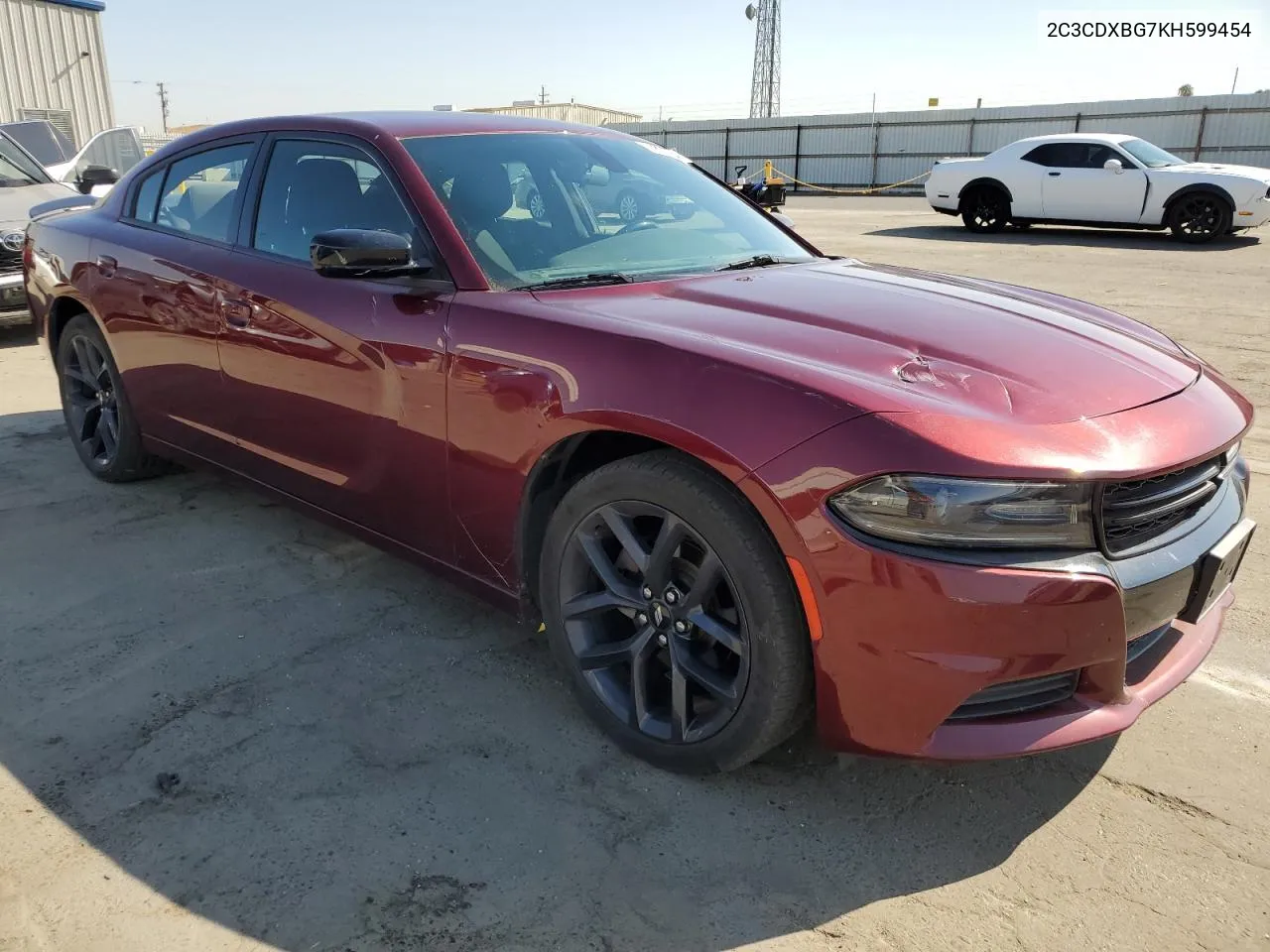 2019 Dodge Charger Sxt VIN: 2C3CDXBG7KH599454 Lot: 69871854