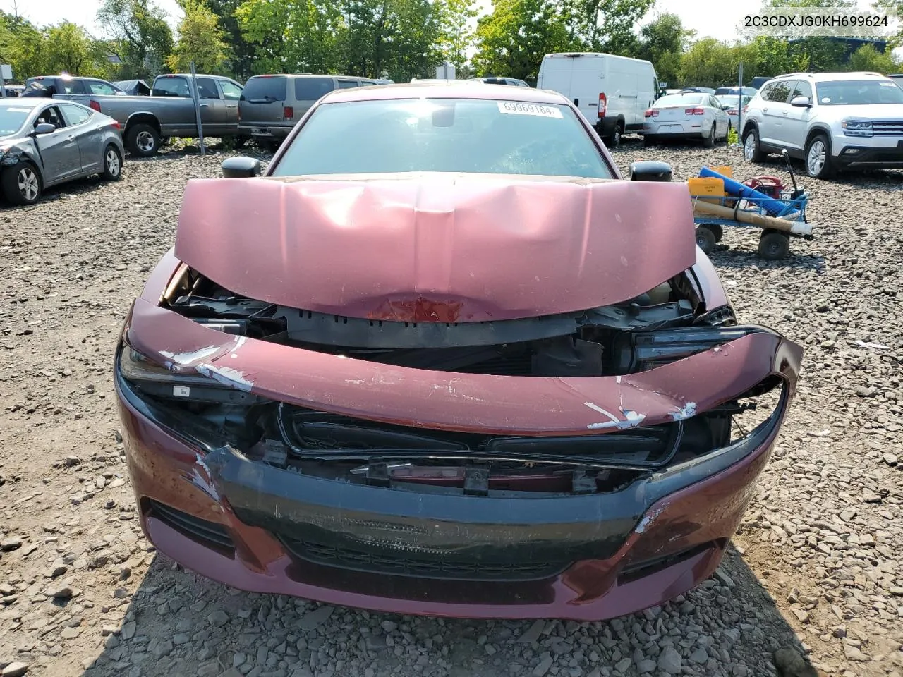 2019 Dodge Charger Sxt VIN: 2C3CDXJG0KH699624 Lot: 69969184