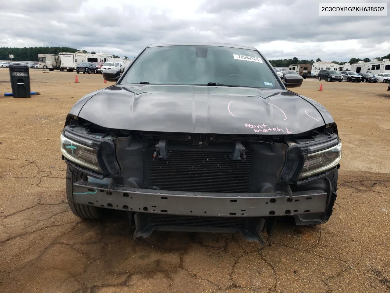 2019 Dodge Charger Sxt VIN: 2C3CDXBG2KH638502 Lot: 70040164